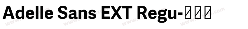 Adelle Sans EXT Regu字体转换 Adelle Sans EXT Regu字体转换